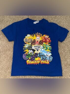 Truckin' Pals Monster Jam Kids Tee - Blue